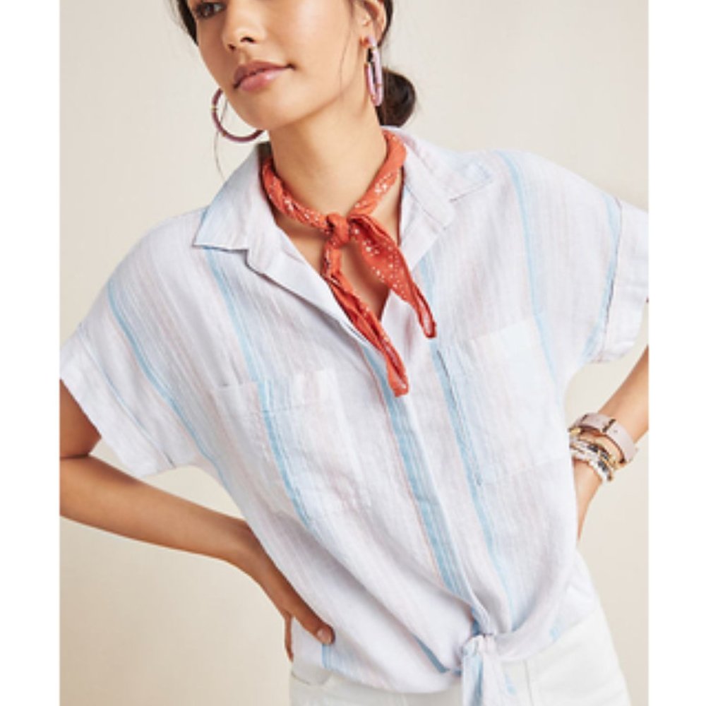 Anthropologie | Cloth & Stone Striped Liya Blouse